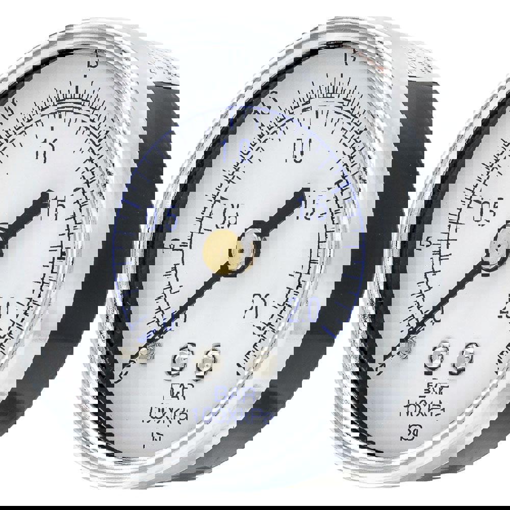 Pressure Gauges; Gauge Type: Utility Gauge ; Scale Type: Dual ; Accuracy (%): 3-2-3% ; Dial Type: Analog ; Thread Type: NPT ; Bourdon Tube Material: Bronze